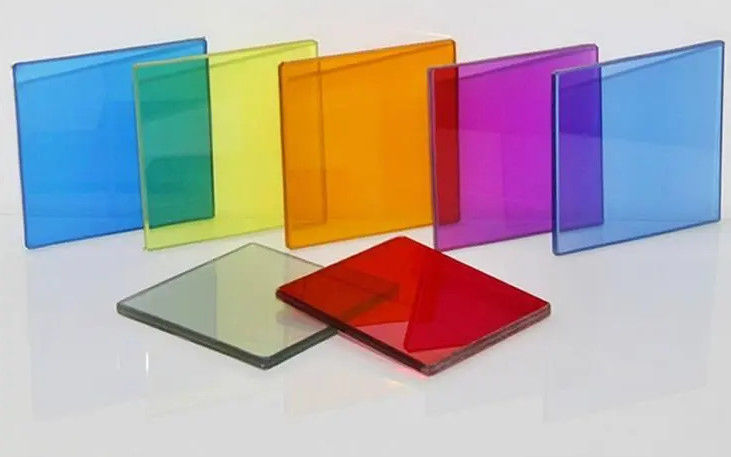 12 mm getöntes gehärtetes Glas mit Blau/Gelb/Braun/Grün usw.