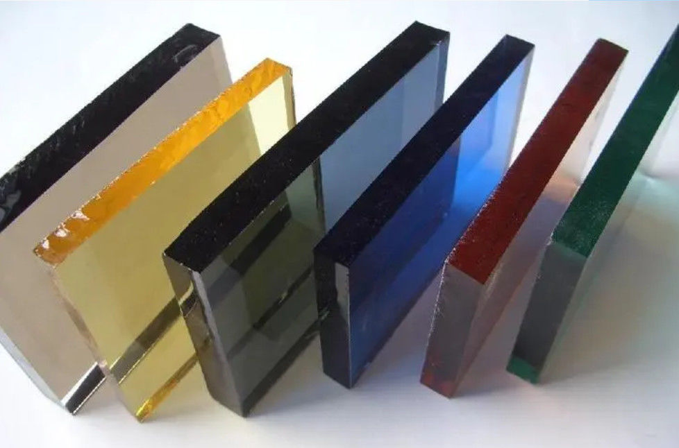 12 mm getöntes gehärtetes Glas mit Blau/Gelb/Braun/Grün usw.