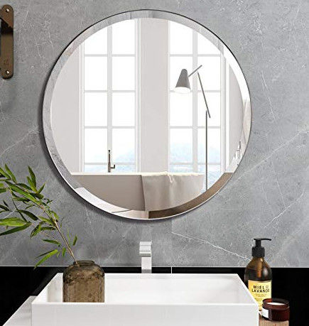 Silber Aluminium Dekorationsspiegel Glas Badezimmer Schwimmer Schräg Antike Spiegelblatt