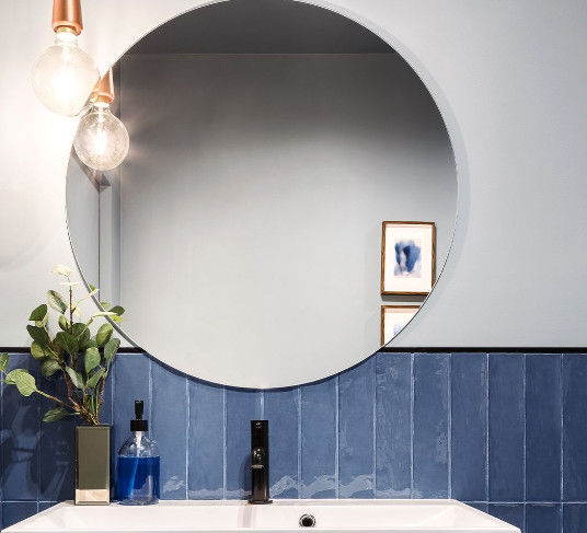 Silber Aluminium Dekorationsspiegel Glas Badezimmer Schwimmer Schräg Antike Spiegelblatt