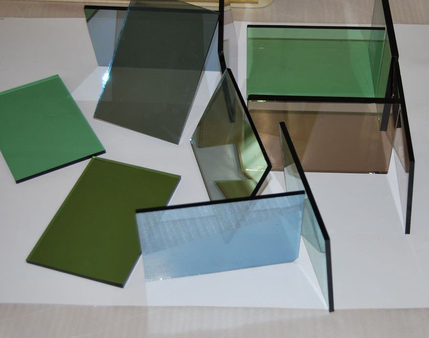 Reflexives Floatglas für Bauarbeiten mit Farben Blau/Grün/Bronze/Gelb