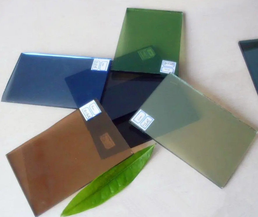 Reflexives Floatglas für Bauarbeiten mit Farben Blau/Grün/Bronze/Gelb