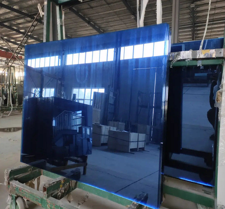 Reflexives Floatglas für Bauarbeiten mit Farben Blau/Grün/Bronze/Gelb