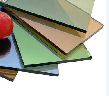 Reflexives Floatglas für Bauarbeiten mit Farben Blau/Grün/Bronze/Gelb