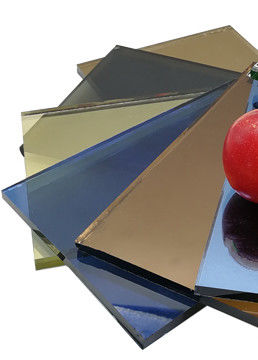 Reflexives Floatglas für Bauarbeiten mit Farben Blau/Grün/Bronze/Gelb