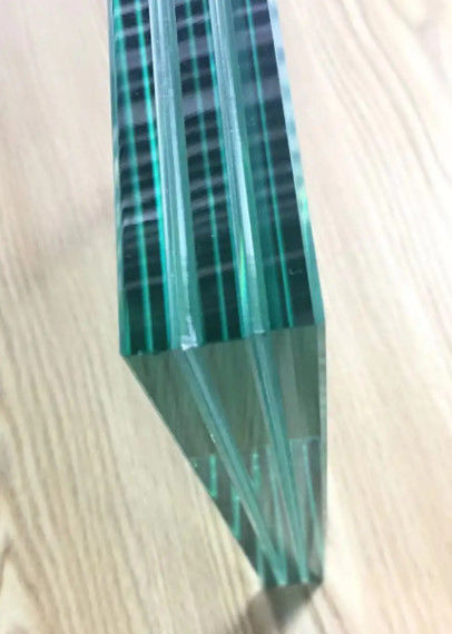 Durchsichtiges überlaminertes Glas 6.38/10.38/16/12 /13.52 mm Niedriggepolsterte Eisenkante